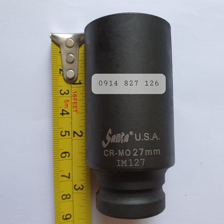 Đầu Khẩu Đen Dài 1/2 Inch KOURITSU Thép Cr-Mo Siêu Cứng - Đầu Tuýp Đen Bắn Súng 1/2 Đủ Cỡ 10-24mm BH 12 Tháng