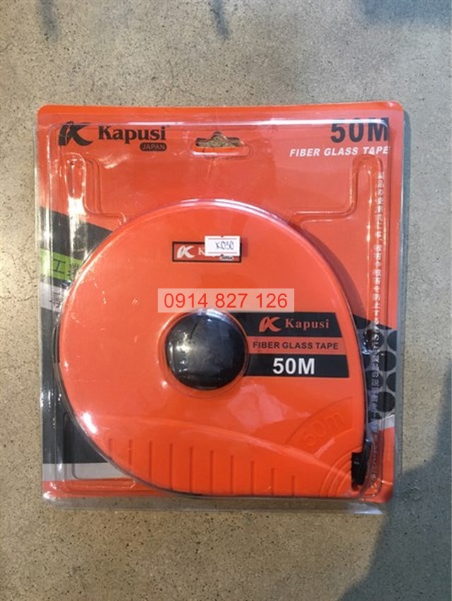 Thước dây cuộn cao cấp KAPUSI dài 20-30-50 mét (K-0391, K-0392, K-0393), chất liệu cao cấp