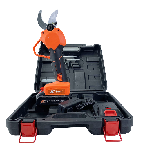 Máy cắt tỉa cành cây cán đen cao cấp Kapusi Japan, pin 21V công suất 600W thép HSS, BH 12 tháng Kouritsu Official Store