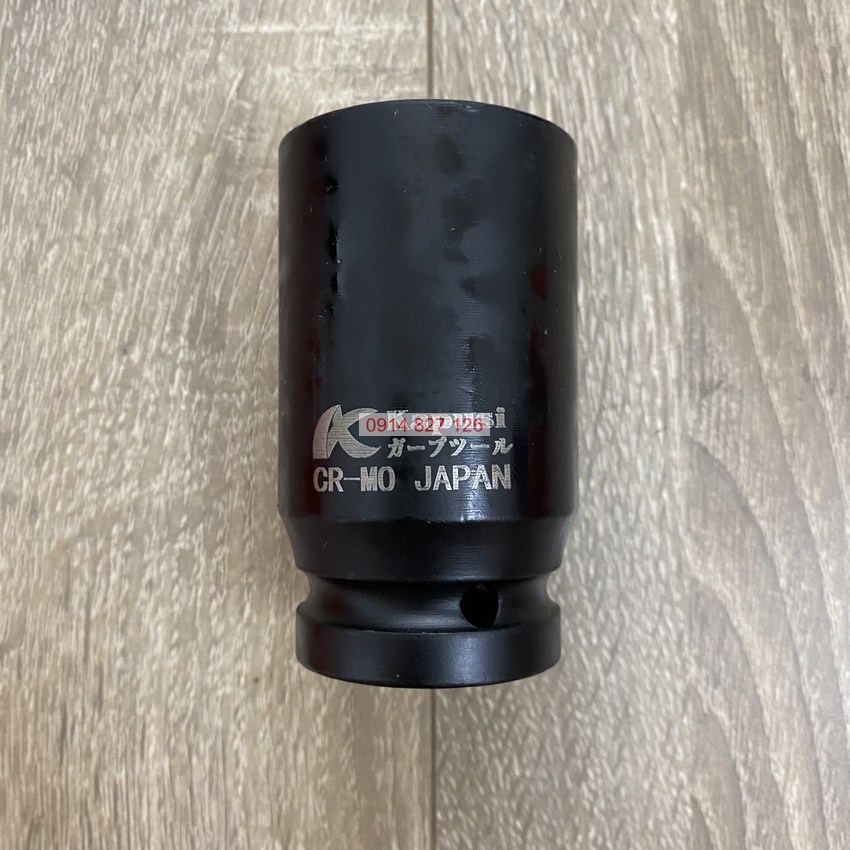 Đầu tuýp khẩu KAPUSI hệ 3/4 inch (193mm) thép đen CR-Mo cỡ từ 21-46mm