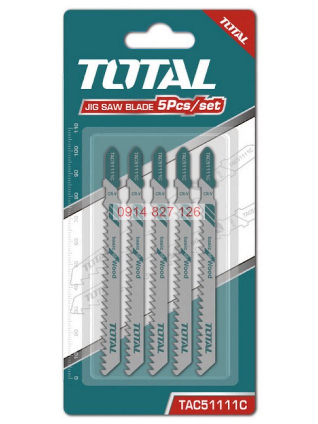 Lưỡi cưa lọng (cưa gỗ) TOTAL TAC51111C chất liệu thép carbon siêu bền, dễ dàng cắt kim loại