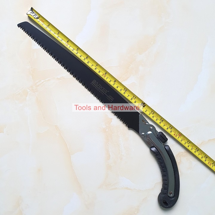 Cưa gỗ cầm tay 350mm Barker lưỡi đen và trắng có thể mua kèm lưỡi thay thế, Cưa gỗ tiêu chuẩn Nhật Bản có bao đựng