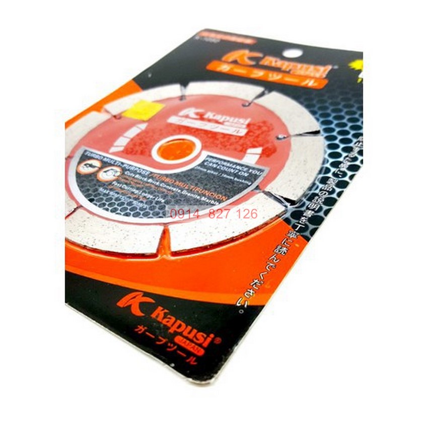 Đá cắt gạch 1 tấc K-8861, K-8860 KAPUSI, Lưỡi răng thưa và răng liền siêu sắc thép không gỉ