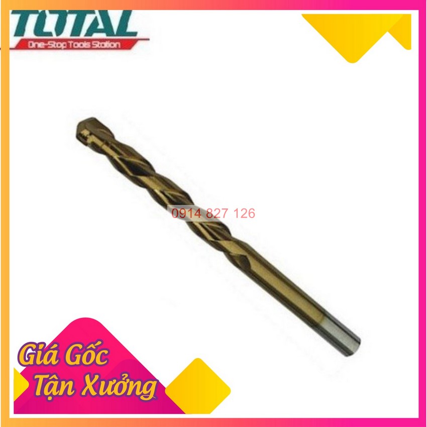 Mũi khoan Sắt TOTAL đủ size, rắn chắc bền đẹp, sử dụng cho tất cả các máy