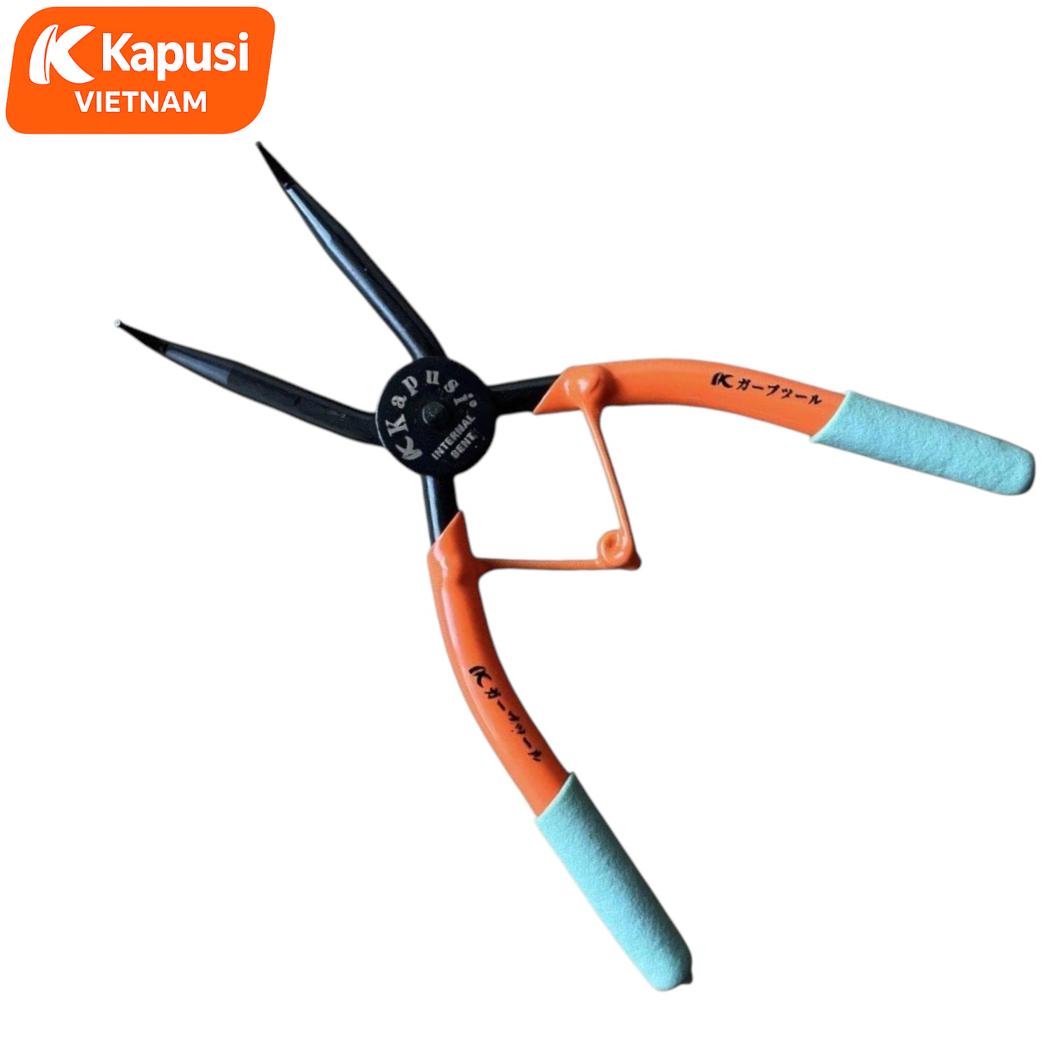 Kìm Mở Phe Xám 7 Inch KAPUSI Cao Cấp - Đủ 4 Mẫu Thẳng Cong Ra Vào K-8360 K-8361 K-8362 K-8363 Thép C45, BH 12 tháng