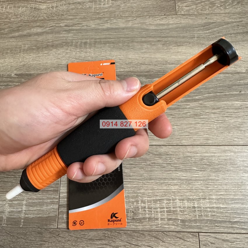 Hút thiếc K-8053 KAPUSI dài 330mm, lõi kim loại chống tĩnh điện, nhựa chịu nhiệt