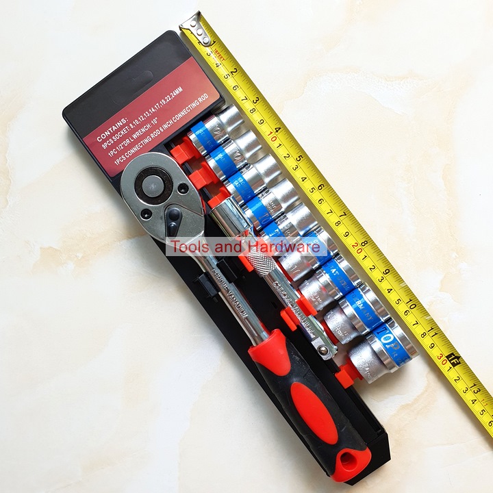 BỘ TUÝP TOP HỆ ½ INCH NHẬP KHẨU ĐÀI LOAN KÈM CẦN SIẾT TỰ ĐỘNG