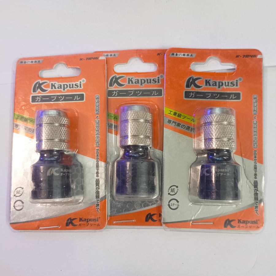 Đầu Chuyển Mở Ốc Sang Bắt Vít Kapusi K-7846 làm từ chất liệu thép CR-V, có đầu bi giữ chống trượt