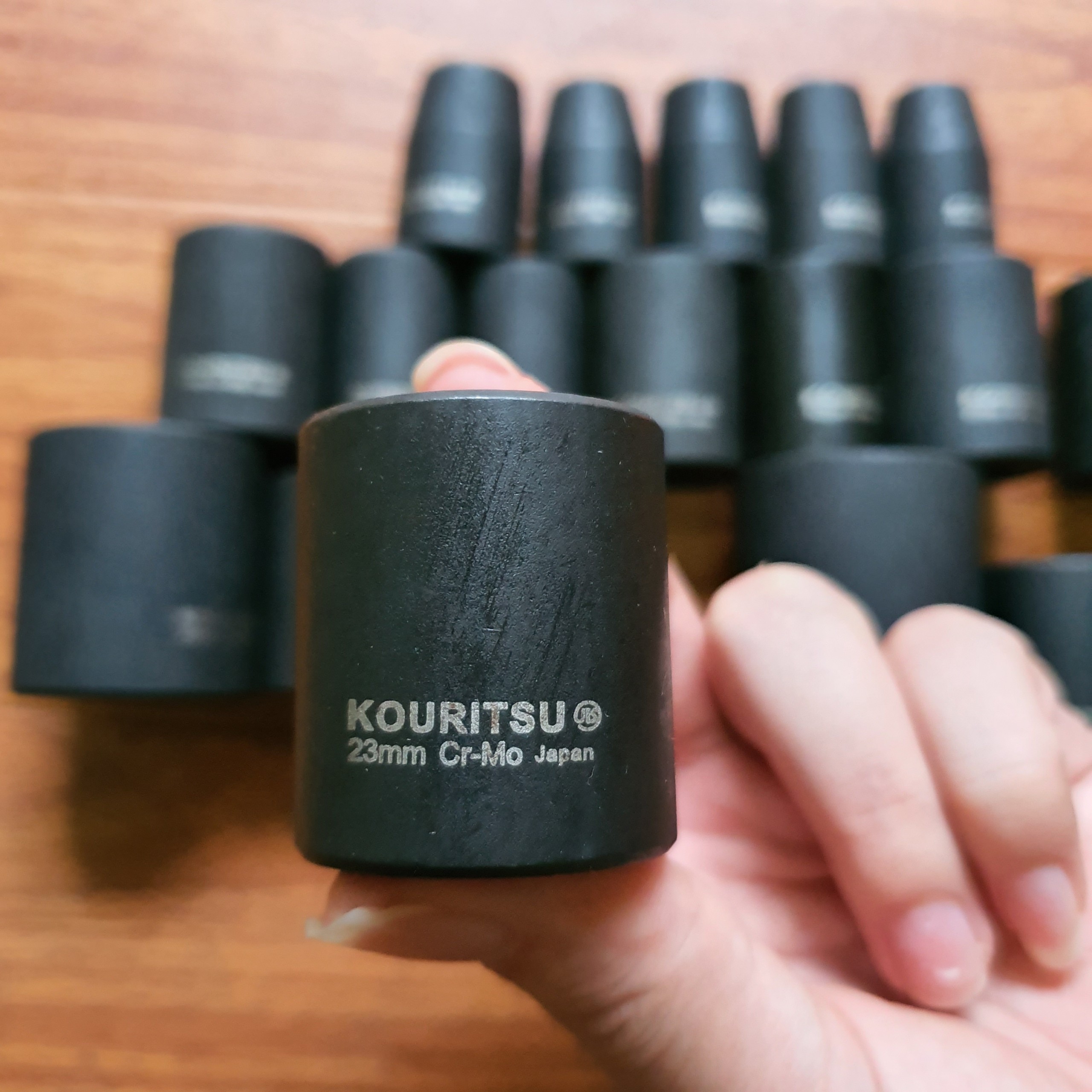 Khẩu đen ngắn đầu 1/2 inch Nhật Bản Kouritsu thép - Tuýp 1/2 ngắn (Bán Lẻ)