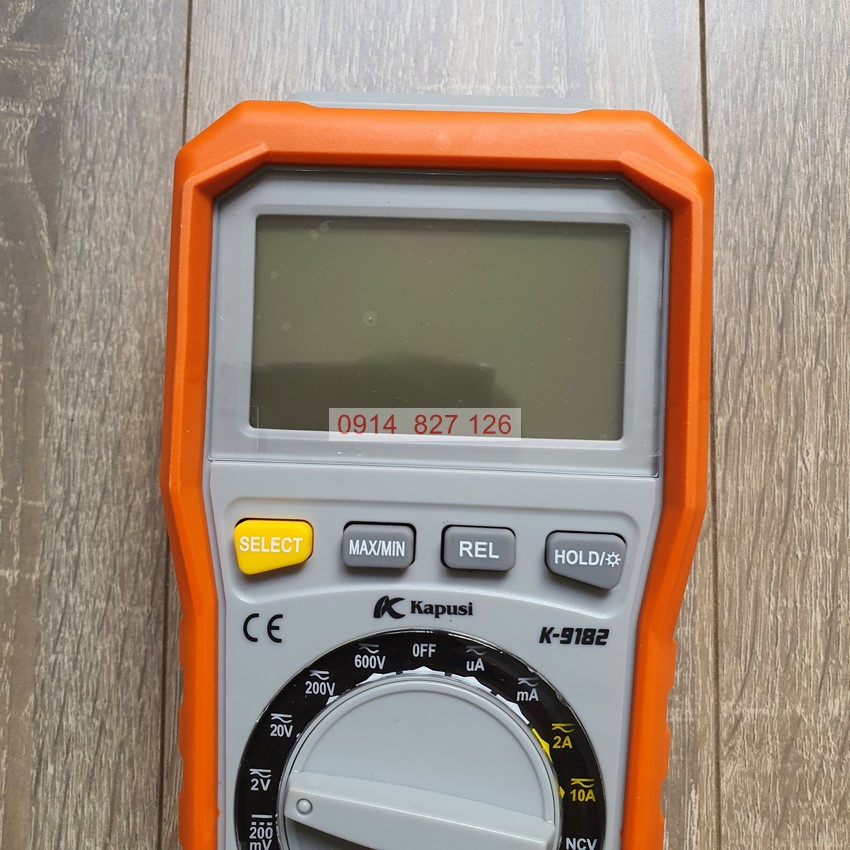 Đồng hồ điện tử vạn năng cao cấp K-9182 KAPUSI , màn LED đo điện AC, DC, NCV test
