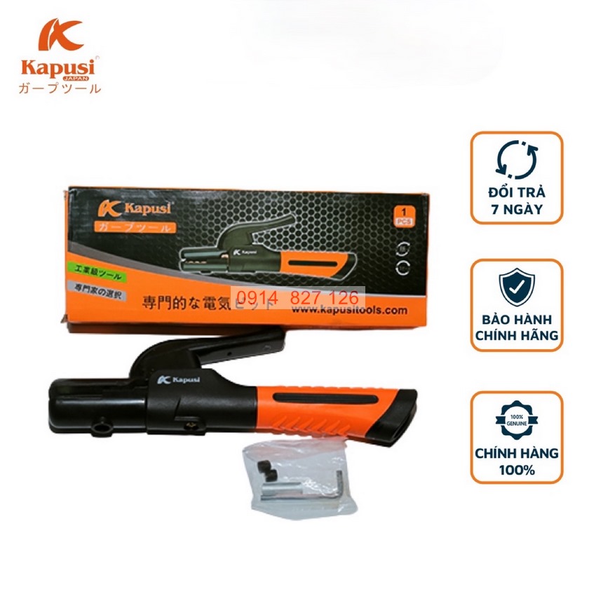 Kìm hàn KAPUSI K-2001, K-2002, 800A-1000A lõi đồng đúc nguyên khối dùng cho máy hàn