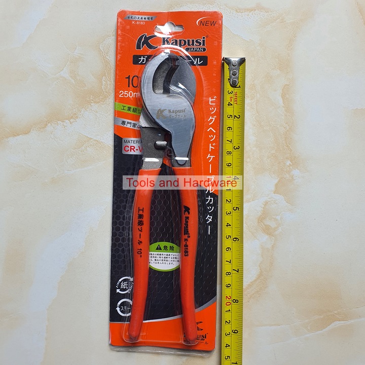 Kìm cắt cáp hãng Kapusi cỡ 6 inch - 8 inch - 10 inch (K-8180, K-8181, K-8183)