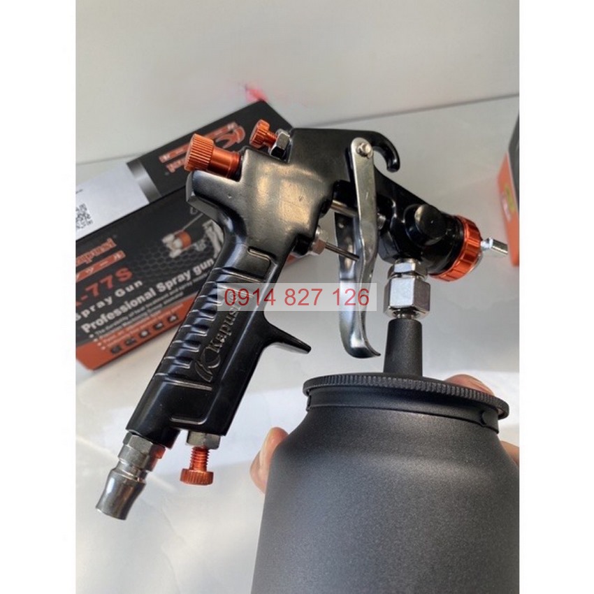 Súng phun sơn W77G 3.0 KAPUSI K-4038 bình dưới 1000CC