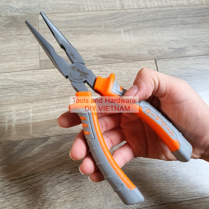 Bộ 3 Kìm điện, Kìm Cắt, Kìm nhọn hãng Kapusi K-8034, K-8041, K-8038 cao cấp cỡ 8 inch