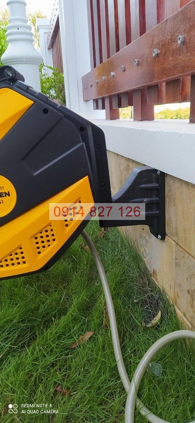 Bộ Rulô cuộn ống nước tự động TOLSEN 57261, kèm dây 15m, áp suất vòi 300psi, ống chống thấm, Bh 12 tháng diy-vietnam