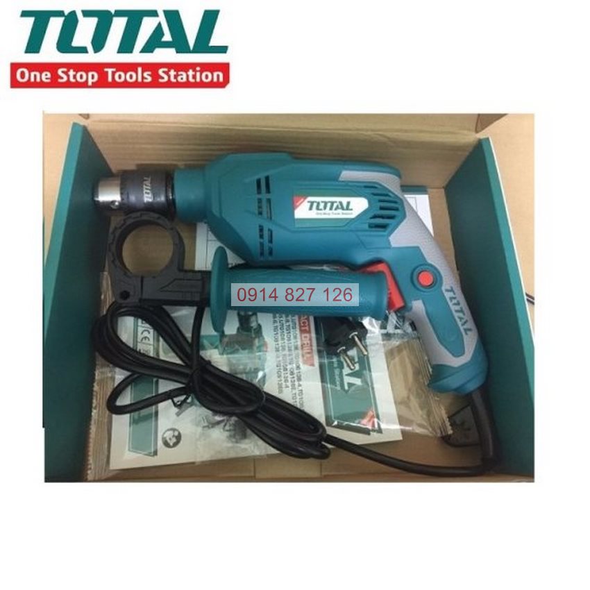 Máy khoan cầm tay Total 550-1010w có búa, chỉnh tốc, đầu kẹp 1.5-13mm