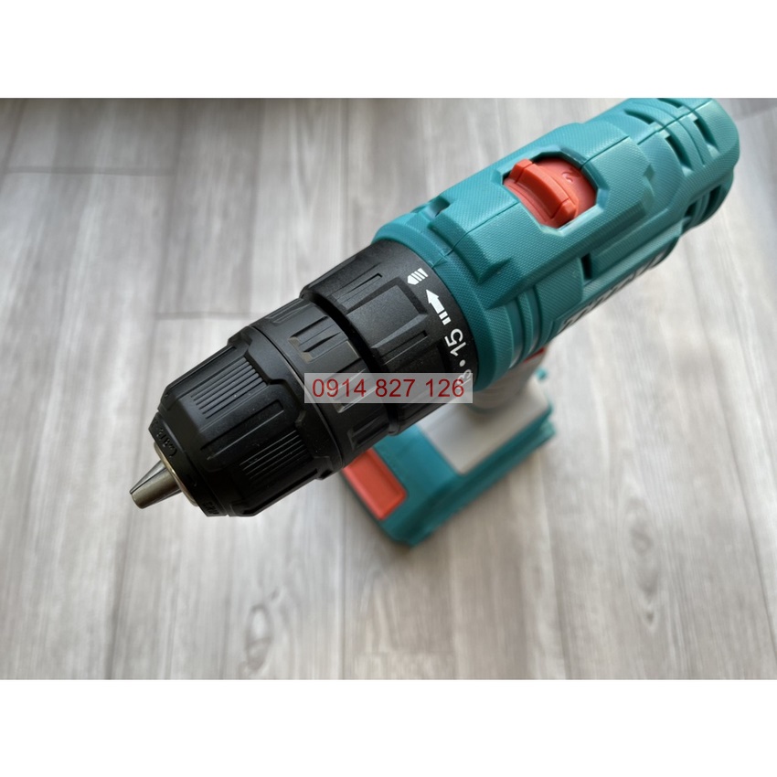 Máy khoan pin cầm tay 20V Total TDLI20011 hai tốc độ 400/1500v/p, siết 45nm, kèm 1 pin sạc