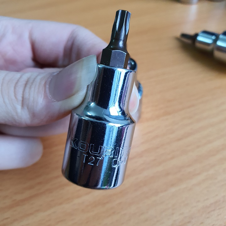 Tuýp đầu sao 6 cánh Nhật Bản hãng Kouritsu 1/2 thép CRV các cỡ từ T20-T60
