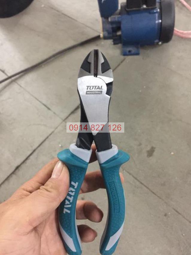 Kìm cắt TOTAL THT27716 7 inch, hợp kim cao cấp chống gỉ sét, cách điện lên đến 1000V