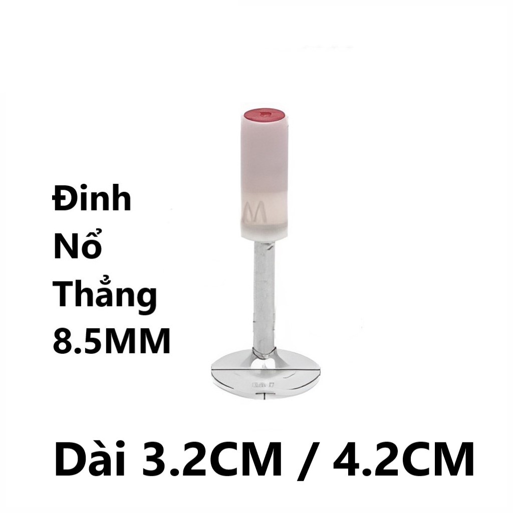 Hộp 100 Đinh Bắn Ty Thẳng Kapusi 8.5mm, Chiều Dài 3.2cm Hoặc 4.2cm – Bắn Xuyên Thép, Bê Tông, Tường Gạch,...