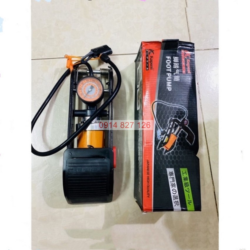 Bơm đạp chân 1 ống nén khí K-3037 KAPUSI 1 Pitton, công suất 7kg/cm3, đa năng