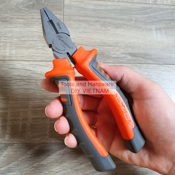 Bộ 3 Kìm điện, Kìm Cắt, Kìm nhọn hãng Kapusi K-8034, K-8041, K-8038 cao cấp cỡ 8 inch