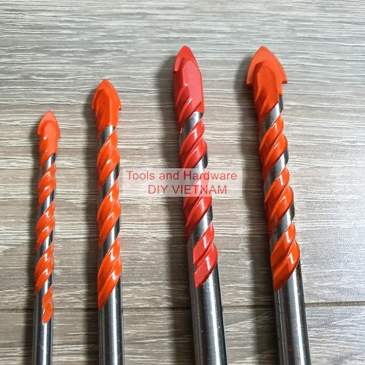 Bộ Mũi khoan đa năng hãng Kapusi K-3503, K-3504, K-3505, K-3506 các cỡ 12mm 10mm 8mm 6mm, có tem chống hàng giả