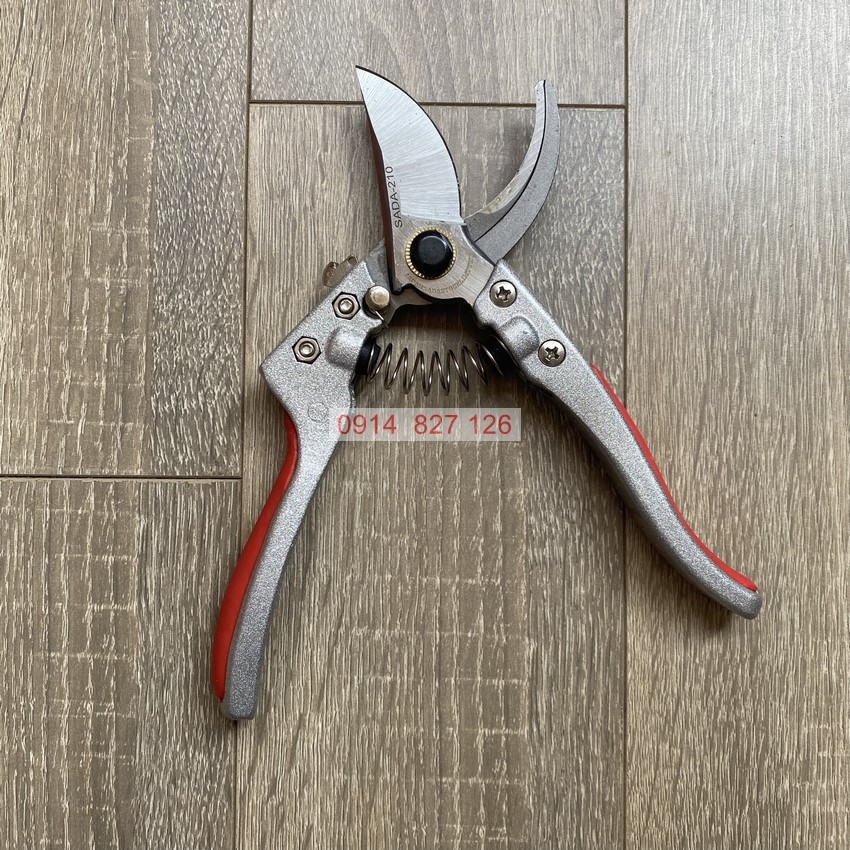 Kéo cắt tỉa cành SADA 210mm tặng kèm lò xo chính hãng Nhật Bản, lưỡi thép sắc bén, Bh 12 tháng diy-vietnam