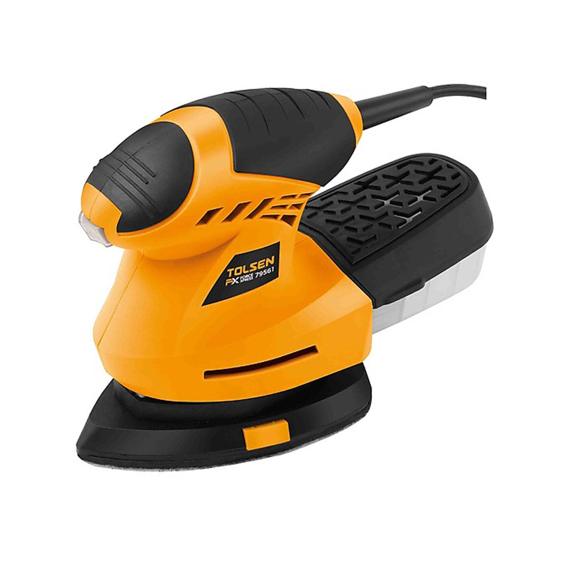 Mày chà nhám tam giác 200W TOLSEN 79561, đế nhám 140x140x90mm, độ nhám cao, cách điện kép
