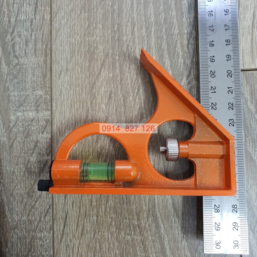 Thước ke góc đa năng có livo thuỷ KAPUSI Japan K-2592, chiều dài 300mm, Bh 12 tháng diy-vietnam
