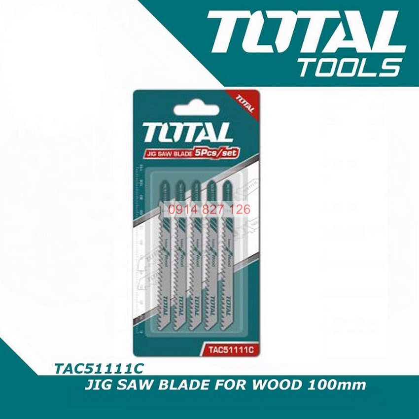 Lưỡi cưa lọng (cưa gỗ) TOTAL TAC51111C chất liệu thép carbon siêu bền, dễ dàng cắt kim loại