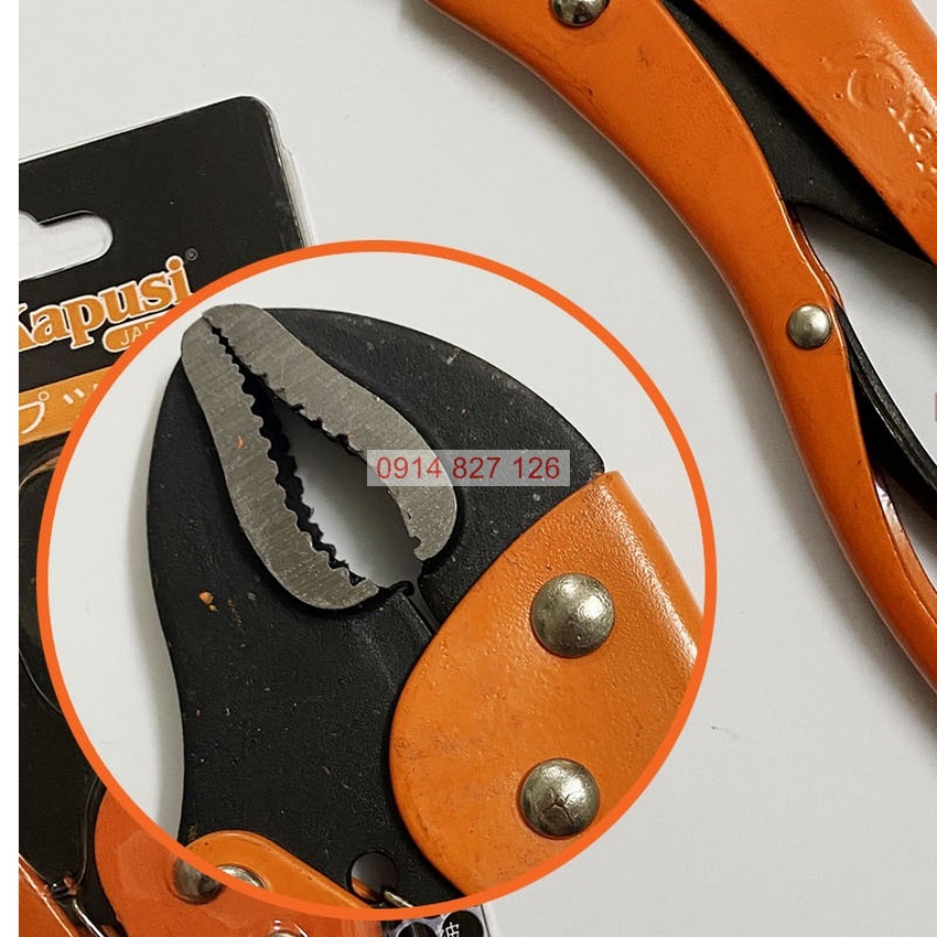 Kìm bấm chết Kapusi K-8255 10 inch, chất liệu CRV chắc chắn thép Nhật, sơn cam
