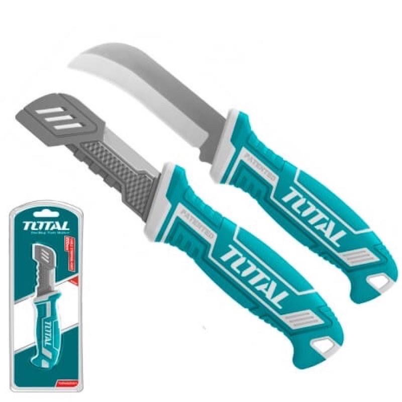 Dao tước dây cáp lưỡi thẳng, lưỡi cong 200mm TOTAL THT51881 và THT51882, rất sắc, thép cao cấp