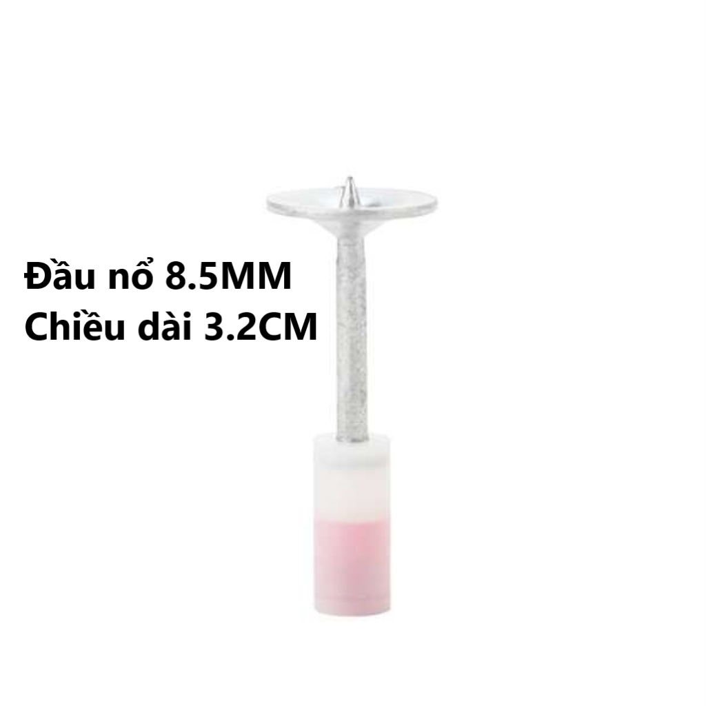 Hộp 100 Đinh Bắn Ty Thẳng Kapusi 8.5mm, Chiều Dài 3.2cm Hoặc 4.2cm – Bắn Xuyên Thép, Bê Tông, Tường Gạch,...