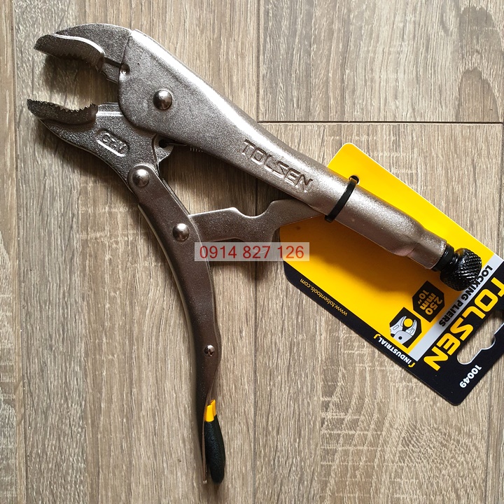 Kìm chết Tolsen cao cấp dòng công nghệp cỡ 10 inch (25cm), Thép dày được nhiệt luyện siêu cứng