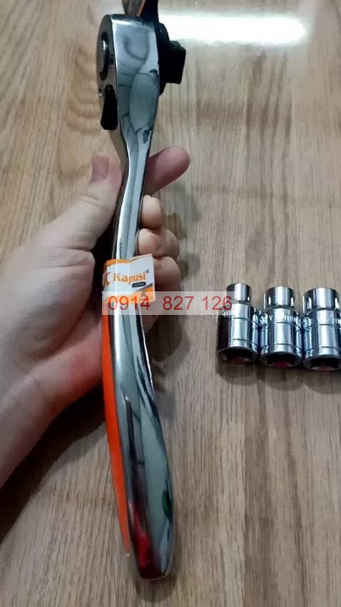 Cần siết mở ốc 1/2 inch tự động K-7866 KAPUSI, thép mạ crom chống bị gỉ và oxy hoá