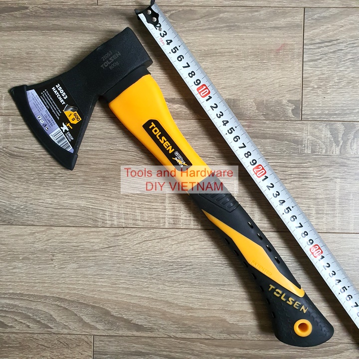Búa Rìu đi phượt cao cấp hãng Tolsen, cứu hộ, làm vườn, chặt cây, bổ củi