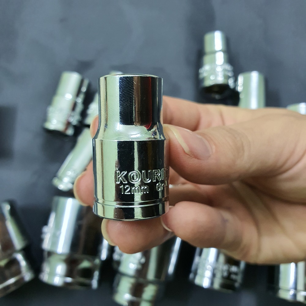 Khẩu ngắn đầu 1/2 inch Nhật Bản Kouritsu thép CRV