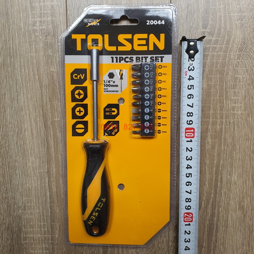 Bộ tua vít đa năng đổi đầu hãng Tolsen 11 và 17 chi tiết  20044, 20045