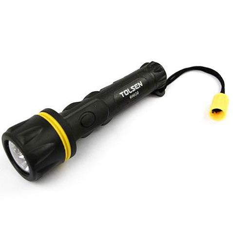 Đèn pin hãng Tolsen 60020, 3 bóng LED chiếu sáng được liên tục trong 16 giờ