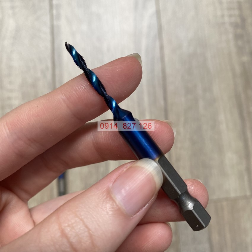 Bộ 6 mũi khoan Taro ren KAPUSI Japan, cỡ từ M3-M10 thép cao cấp HSS