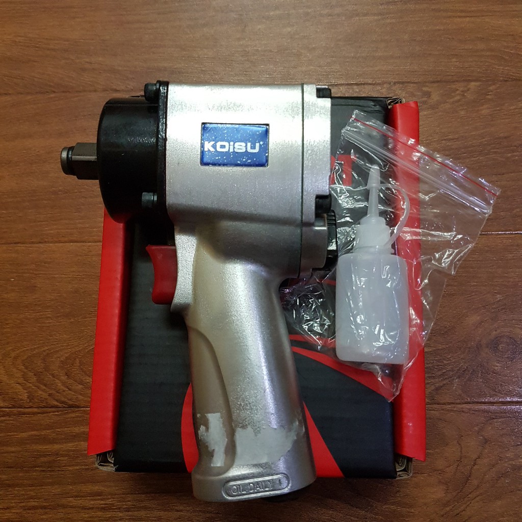Máy vặn ốc 1/2 inch thân ngắn Koisu Nhật Bản chuyên bắn ốc gầm lực siết max 1100 Nm
