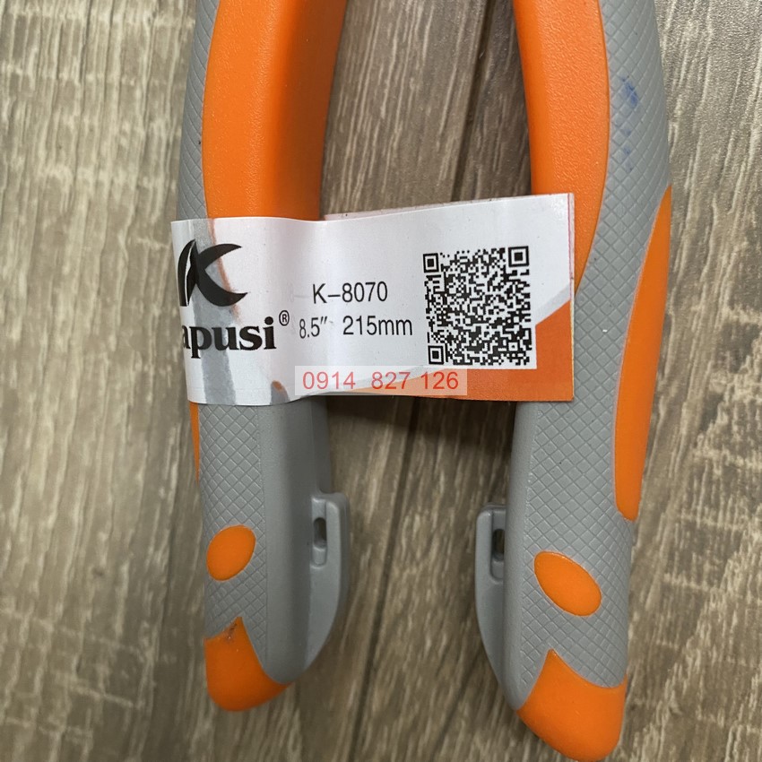 Kìm điện đa năng 8.5inch 215mm KAPUSI Japan, thép CR-V độ cứng cao lưỡi kìm sắc bén, Bh 12 thángdiy-vietnam