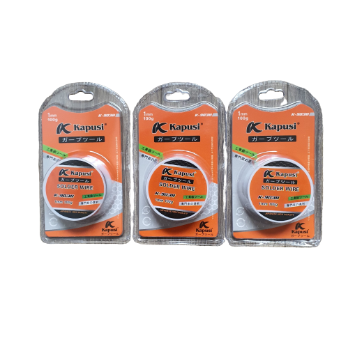 Cuộn thiếc hàn K-9038 KAPUSI, 1mm 100g thiếc hỗn hợp nhựa thông