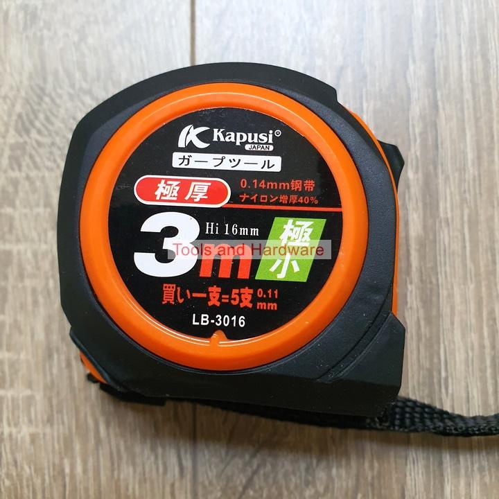 Thước cuộn lỗ ban phong thủy dài 3m - 5m-7.5m hãng Kapusi