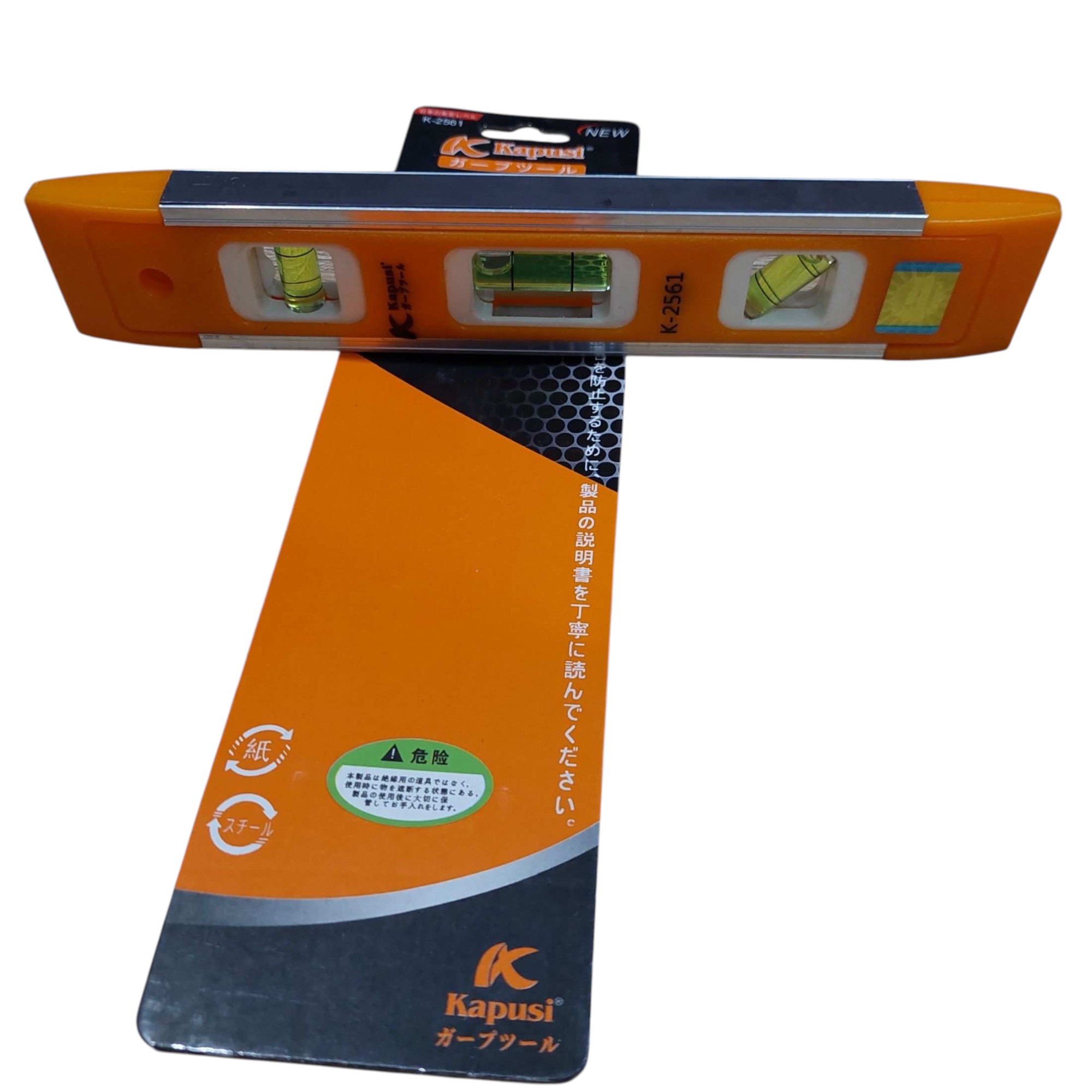 Thước Thủy Mini Kapusi K-2561 – Nhôm Cao Cấp, 3 Hạt Thủy, Đo Ngang Dọc Nghiêng Chính Xác, Bh 12 tháng