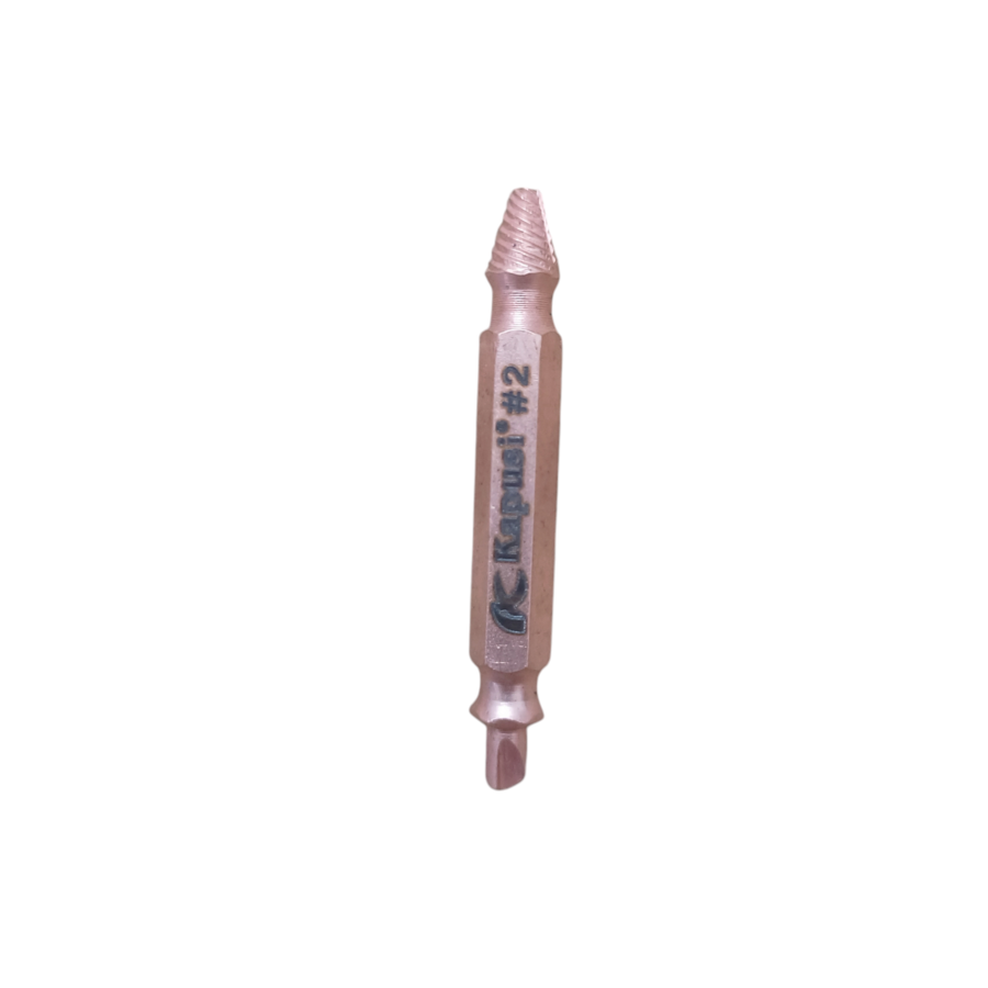 Bộ lấy vít gãy 4 chi tiết Kapusi K-3690 có bề mặt phủ Titanium chịu nhiệt, độ cứng 62-63HRC