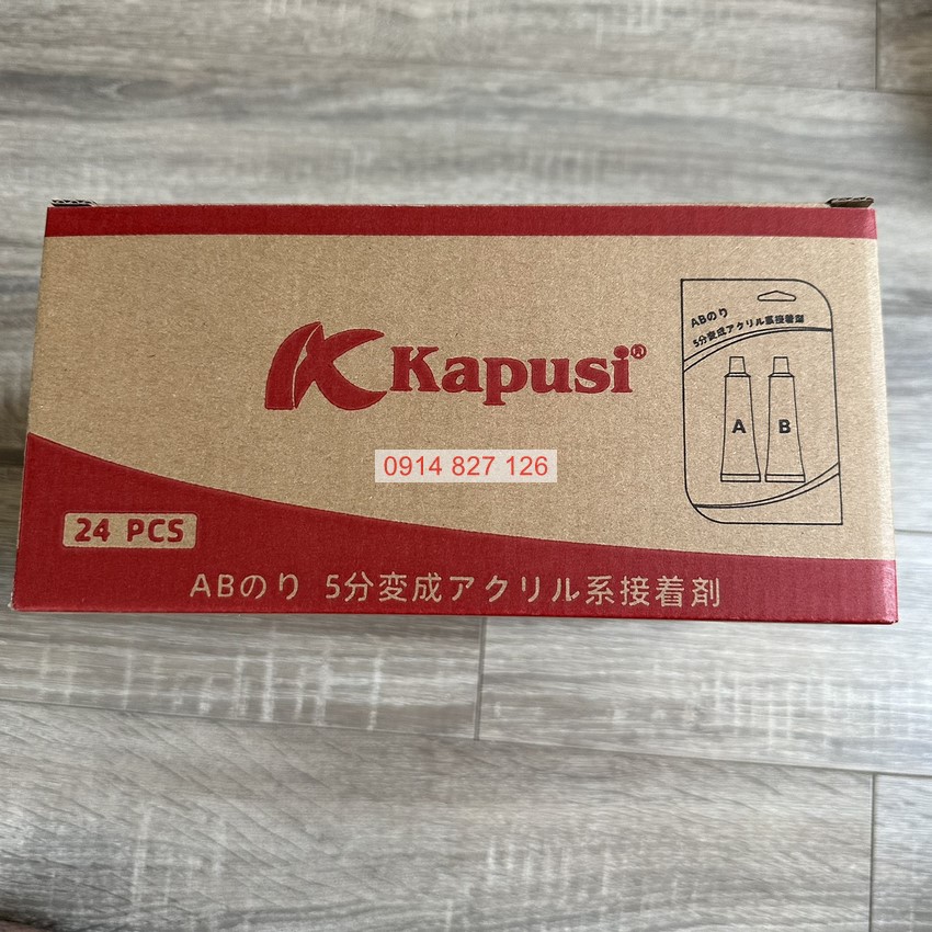 Keo ab 2 thành phần Acrylic hãng KAPUSI Japan hàn nối vá sắt, thép, kim loại, nhựa, gỗ, cao su diy-vietnam