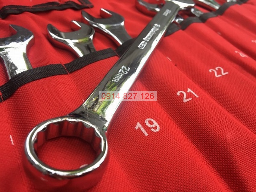 Cờ lê tự động KAPUSI 8-19mm thép CR-V, bánh 72 răng, vòng miệng 360