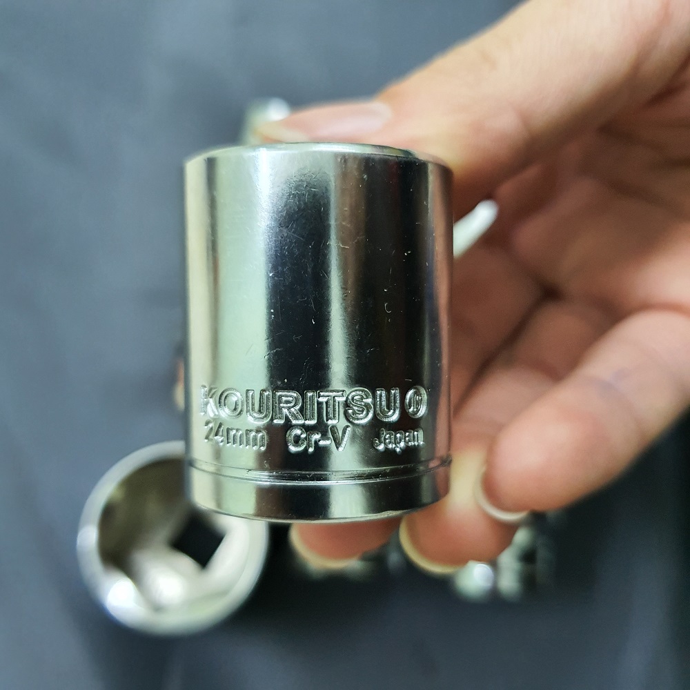 Khẩu ngắn đầu 1/2 inch Nhật Bản Kouritsu thép CRV
